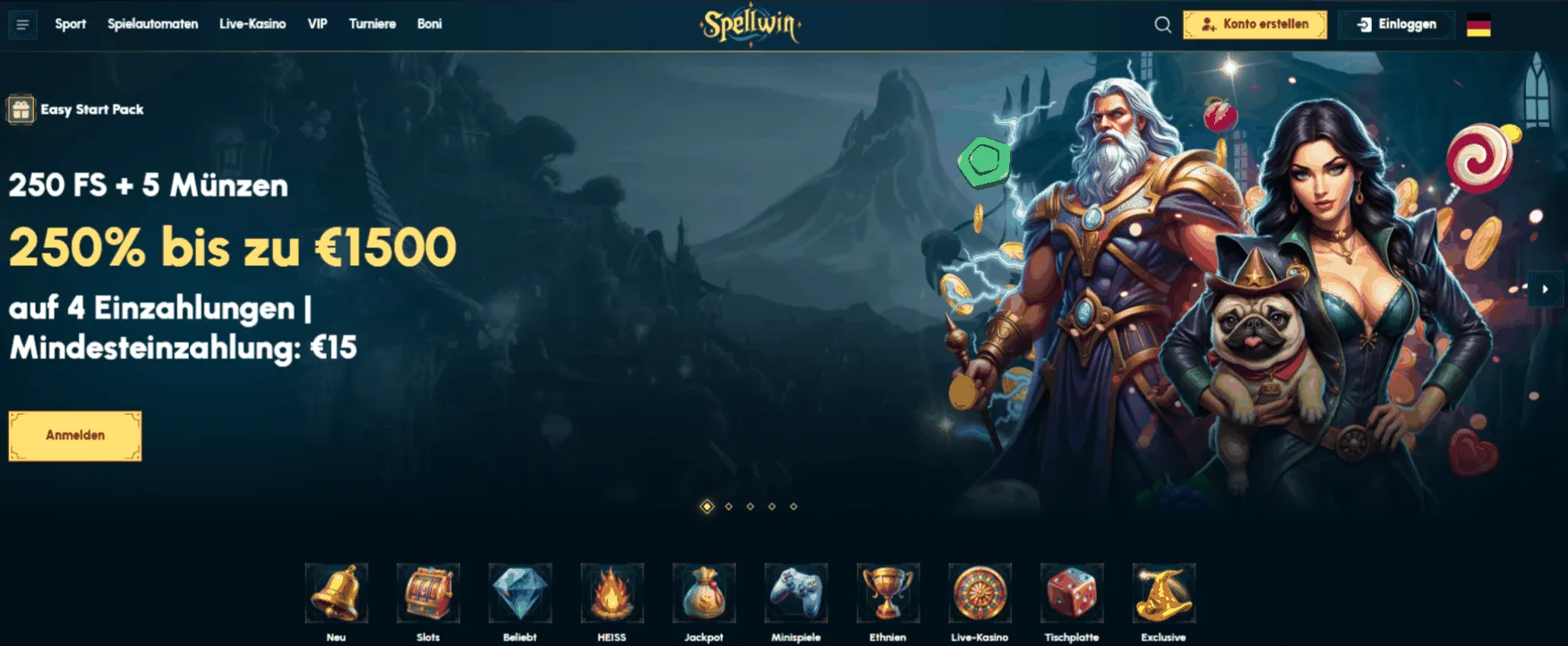 Spellwin Casino Startseite